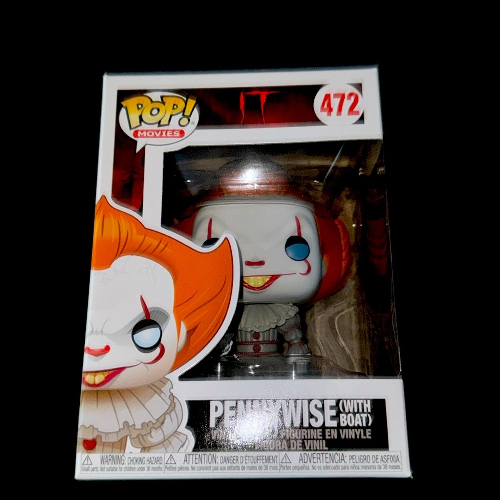 Funk Pop! Movie: It- Pennywise with boat vinyl figure. #472